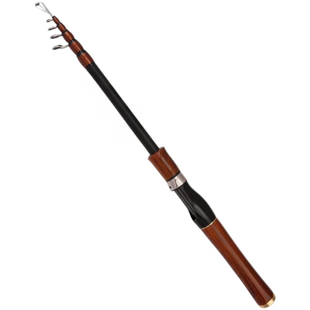 ML Light Medium Carbon Telescopic Fishing Rod 45cm 1.5-2.4m Lure Rod for Bass