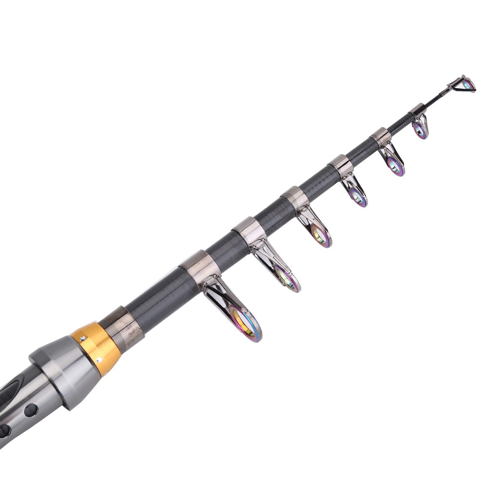 Carbon Fiber Portable Hard Fishing Rod Poles Freshwater Fishing Accessory (2 DSO
