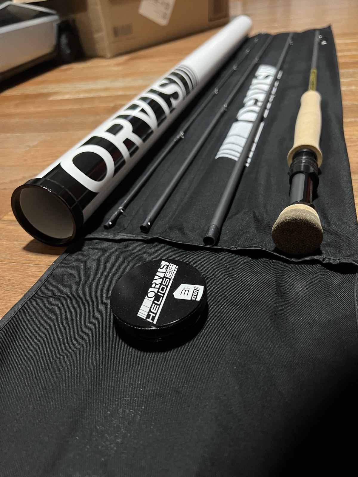 Orvis Helios 3F 10’6″ 3 wt Fly Rod 4-Piece Graphite Fast Action w/ Tube