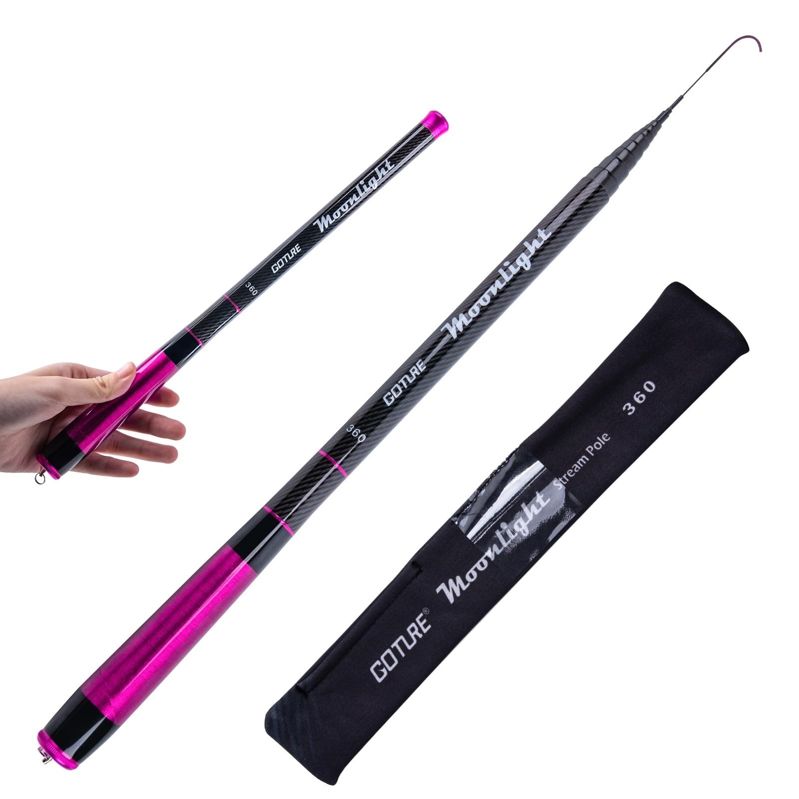 Goture Telescopic Tenkara Fishing Rod Kit – Ultralight Carbon Fiber 24ft