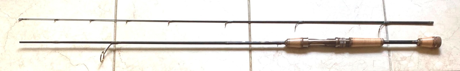 High modulus Graphite Trout Spin Rod – 2 section 6’6″ – Light Guides -New