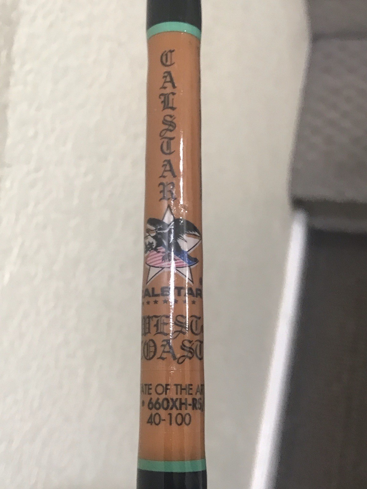 CALSTAR WEST COAST FIBERGLASS TROLLING FISHING ROD WC-660XH-RS/RT 6’FT 40-100 LB