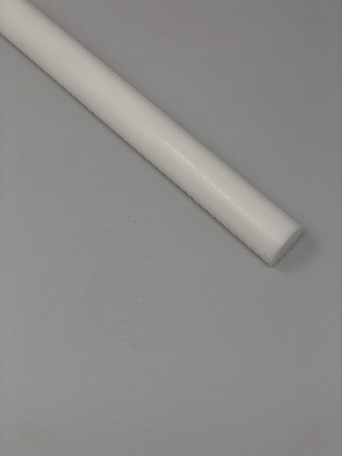 HDPE (High Density Polyethylene) Plastic Round Rod 2″ x 12” White Color