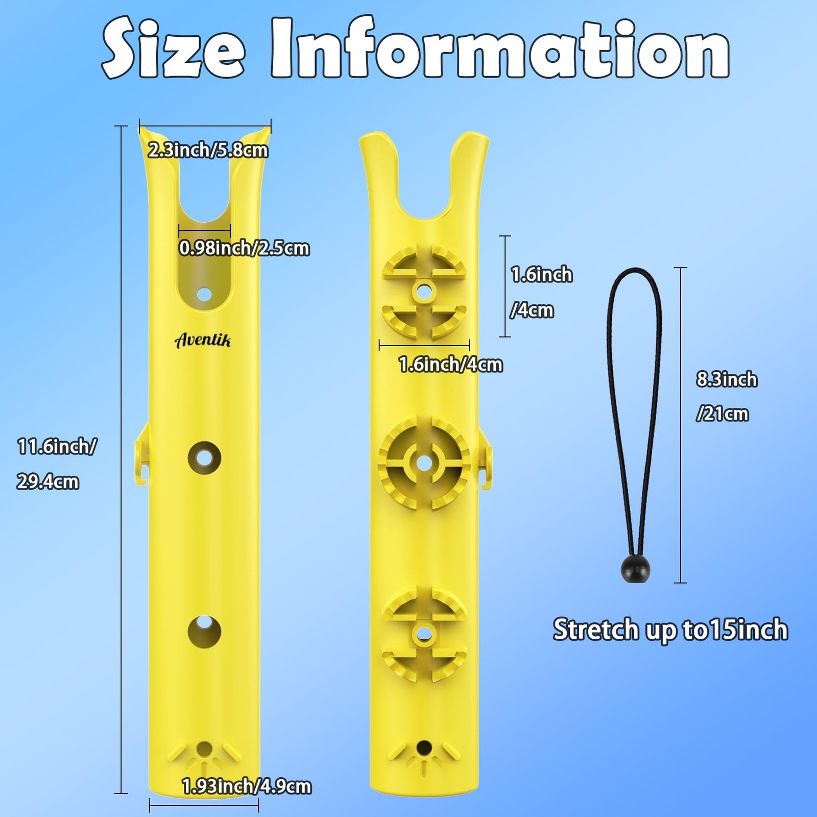 Aventik Fishing Rod Holders Tube Boat Accessories Fishing Rod Combo Storage For