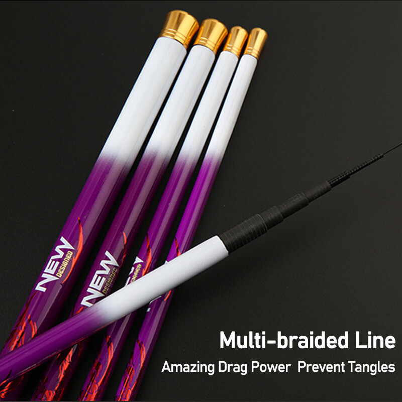 Dr.Fish Ultra Light Fishing Pole Carbon Fiber Telescopic Fishing Rod 2.1M-4.5M
