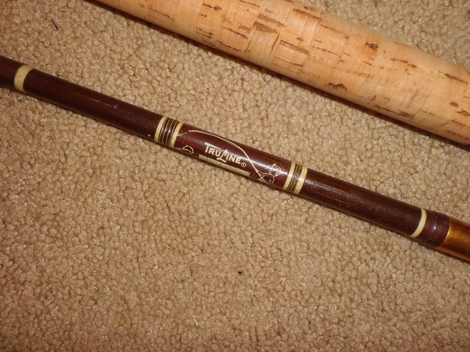 Vintage TRULINE Dynamo Spinning 6’8″ Boat Rod made in USA