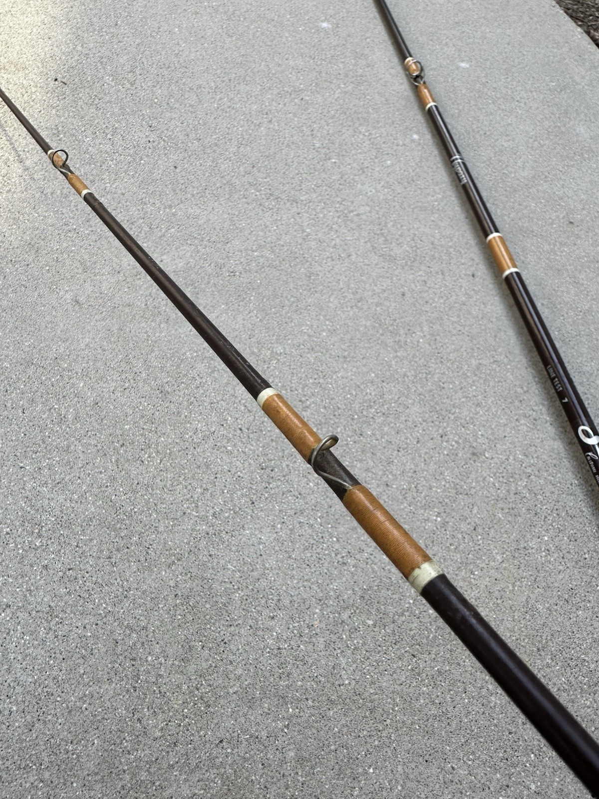 SABRE 8.5 ft 2-PIECE CUSTOM MADE F173 NYPOXY GLASS 7 Line Test Fly Fishing ROD