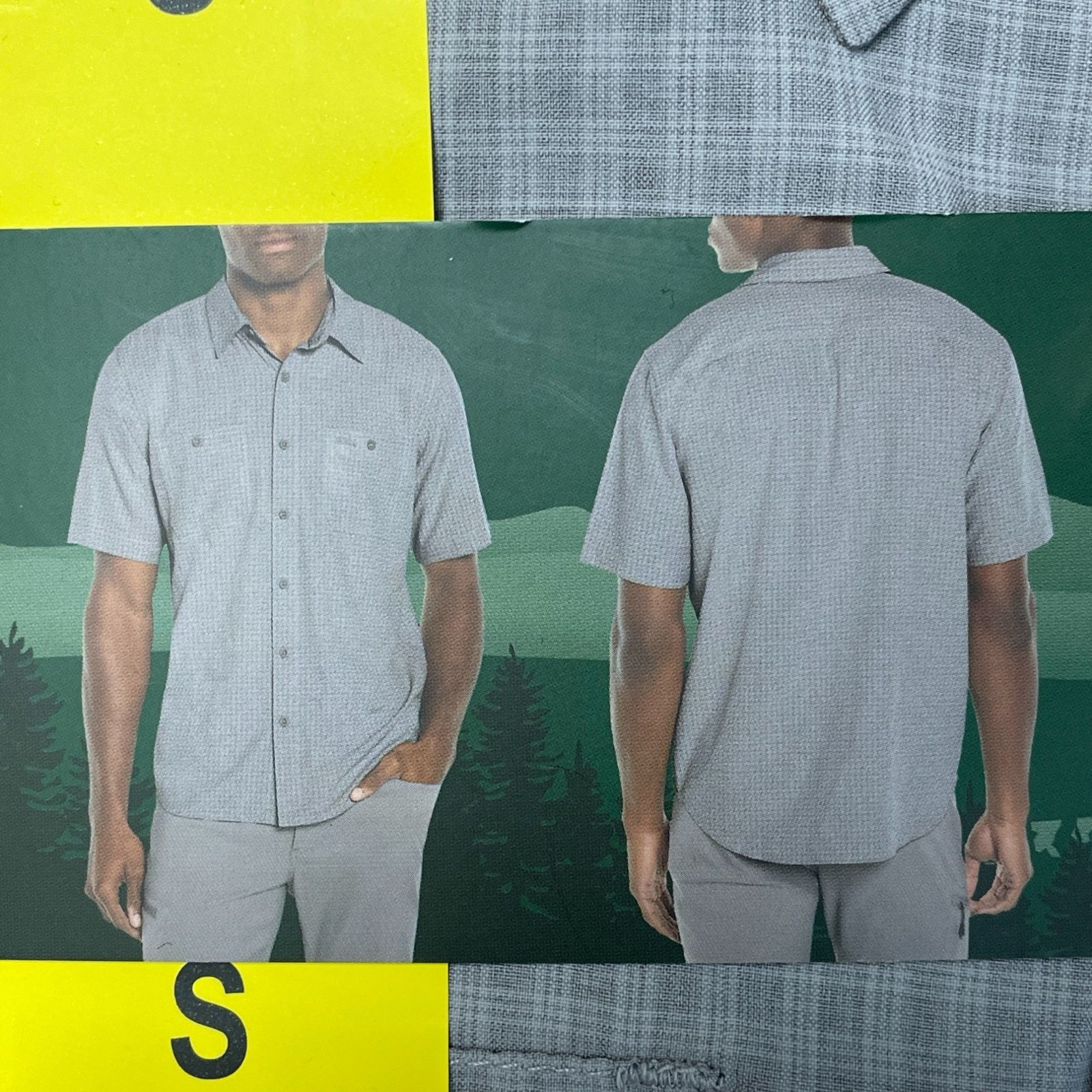 Orvis Men’s S Short Sleeve Tech Shirt Gray UPF 30 Moisture Wicking Outdoor F1044