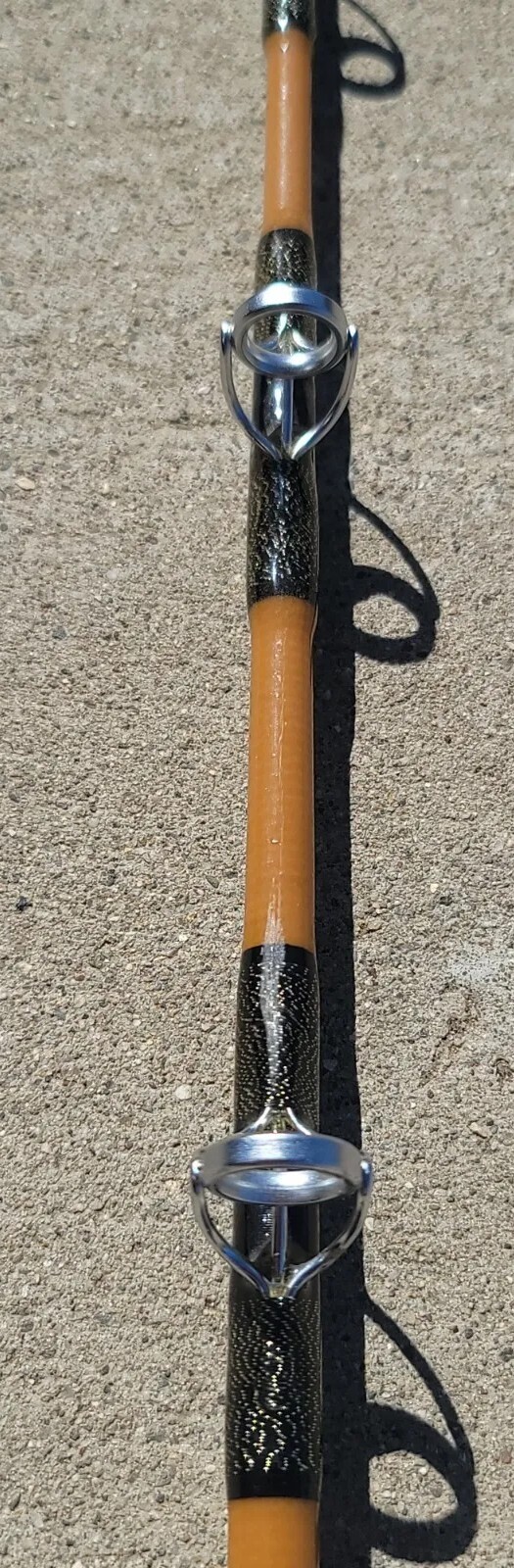 VNTG CAL-STAR FISHING ROD CUSTOM GOLD/BLK 5′ 5 1/2′ 15-40 LBS TEST UNUSED!!
