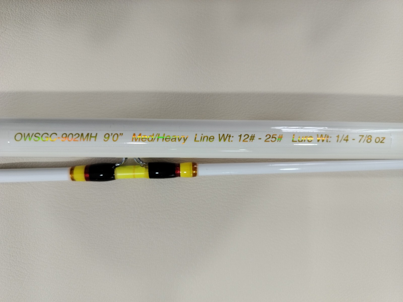 New 9 Ft OL Whiskers Super Stick Pro Glow Catfish Rod
