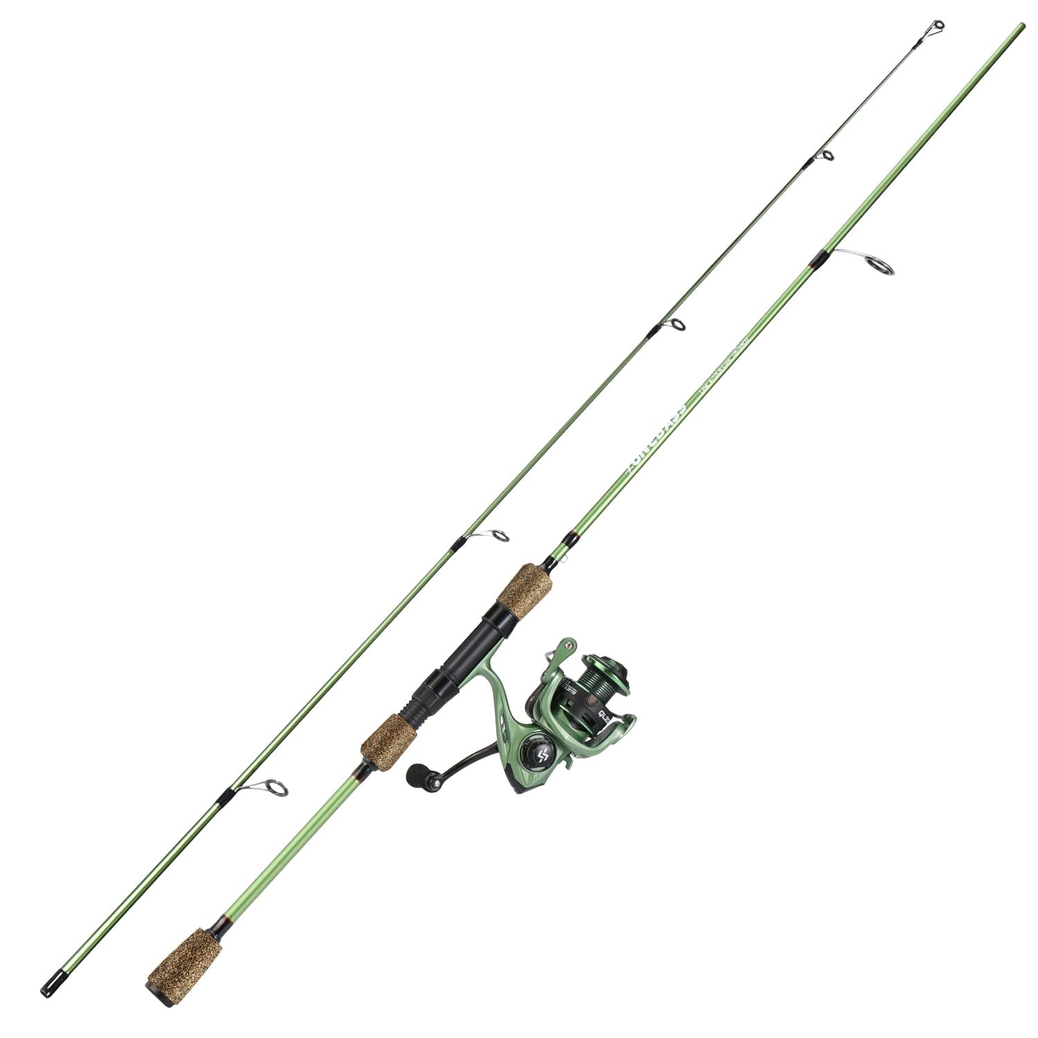 Bass Fishing Rod Combo, 30-Ton Carbon Fiber, Spinning, 5.2:1 Gear Ratio