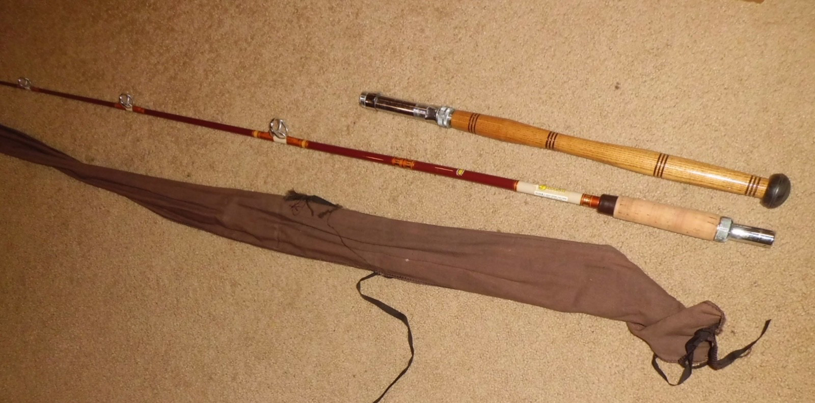 NOS Vintage GARCIA Conolon 2532 B Coventional 7′ Rod USA- 20-40 lb
