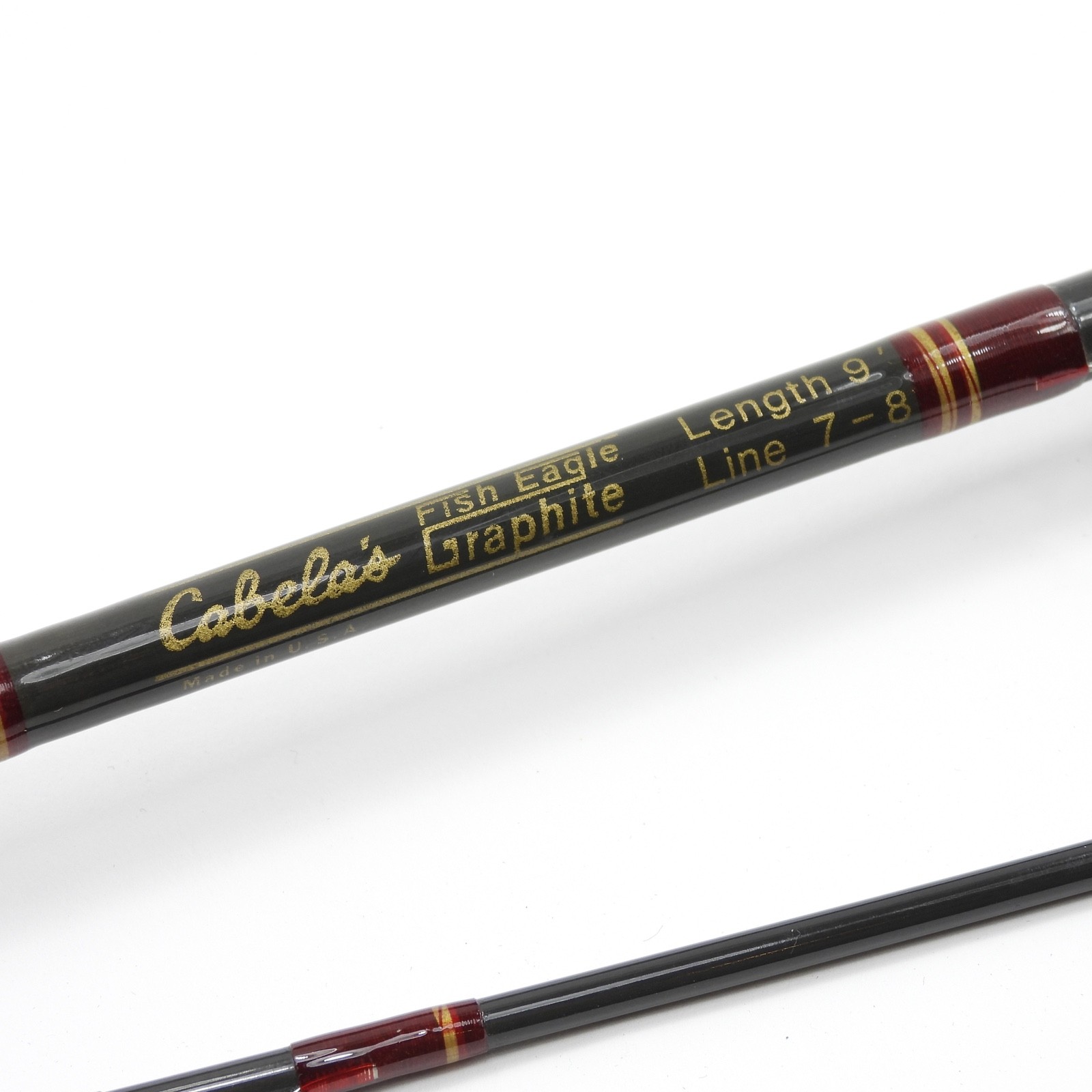 Cabela’s Fish Eagle Graphite Fly Rod. 9’ 7-8wt. Made in USA.