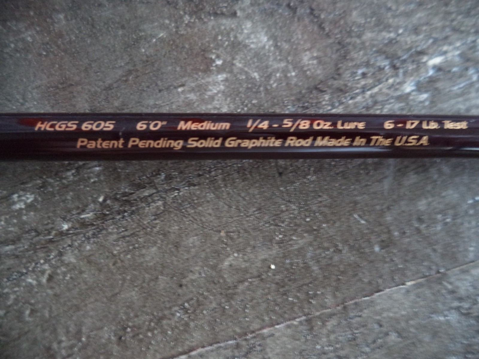 Rare VTG FENWICK Hardcore 605 6′ 1pc Spinning rod Patent Pending made in USA