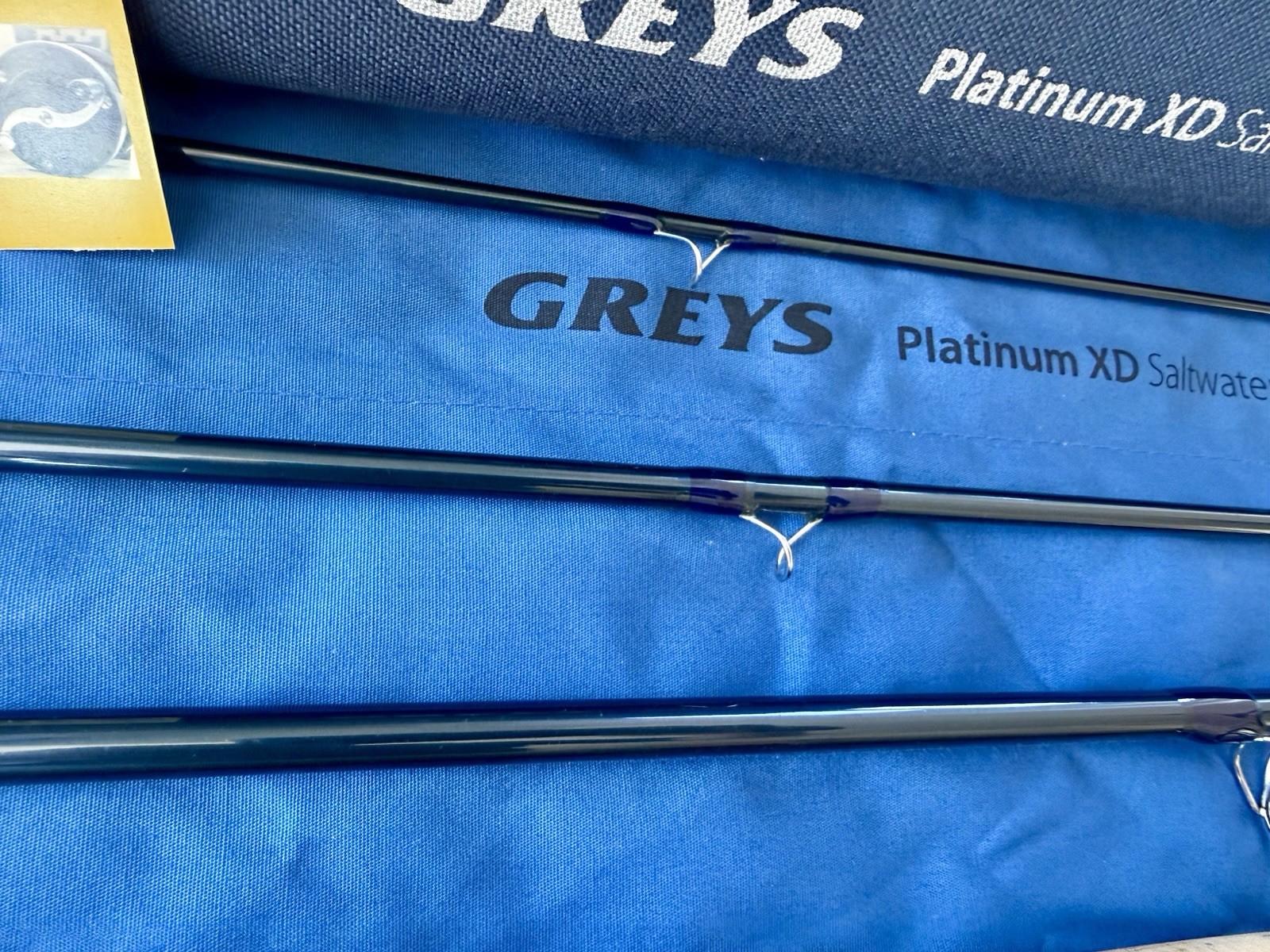 Greys Platinum 9 Foot #12 4 Piece Saltwater Fly Rod with Bag & Tube