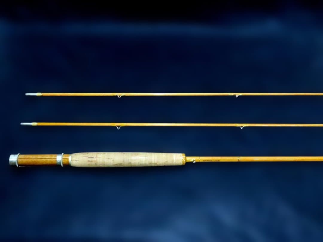 Bamboo Rod Mario Wojnicki Scott (early model) with leather case