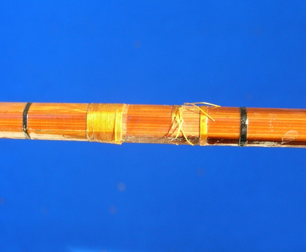 Vintage Horrocks Ibbotson Co. Bamboo Fly Fishing Rod with Original Cloth Bag JL