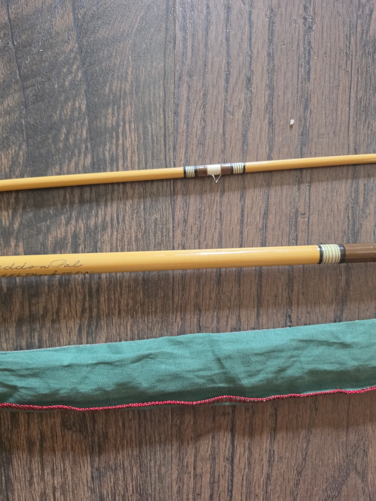 Heddon Pal Mark IV #8456 Fly Rod 8’3″ 7wt 2pc Fiberglass Cork Handle / Sleeve