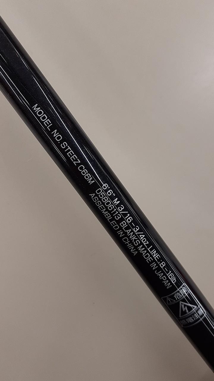 Daiwa Steez C66M Bass Fishing Rod 6’6″ 2-Piece, Medium Power, Fast Action