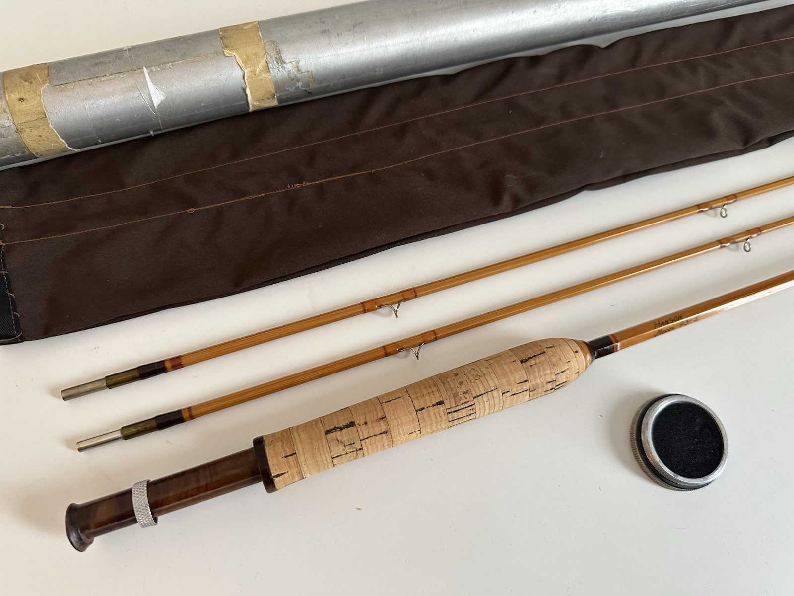 Leon Hanson 7’6” 5wt 2/2 Bamboo Fly Rod – Solid Built