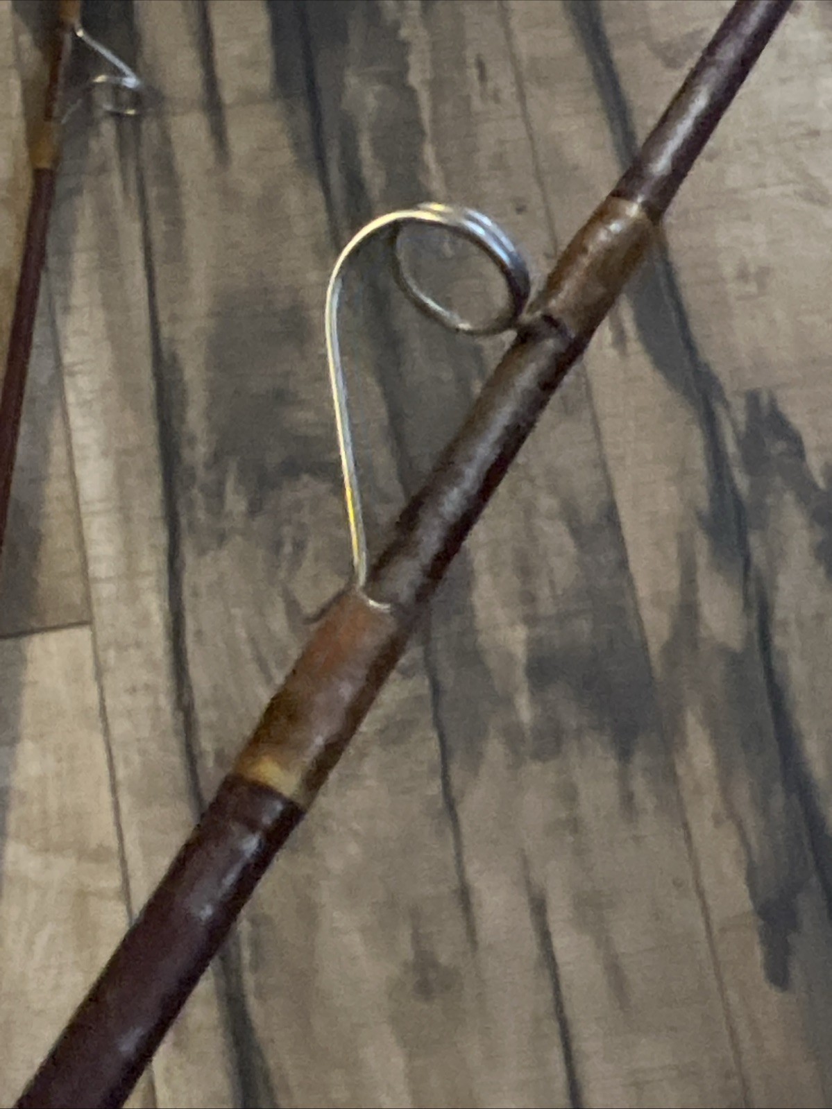 Vintage Antique Silaflex 7’ 2pc fiberglass Spin cast rod 7 Guides. Pre-Browning