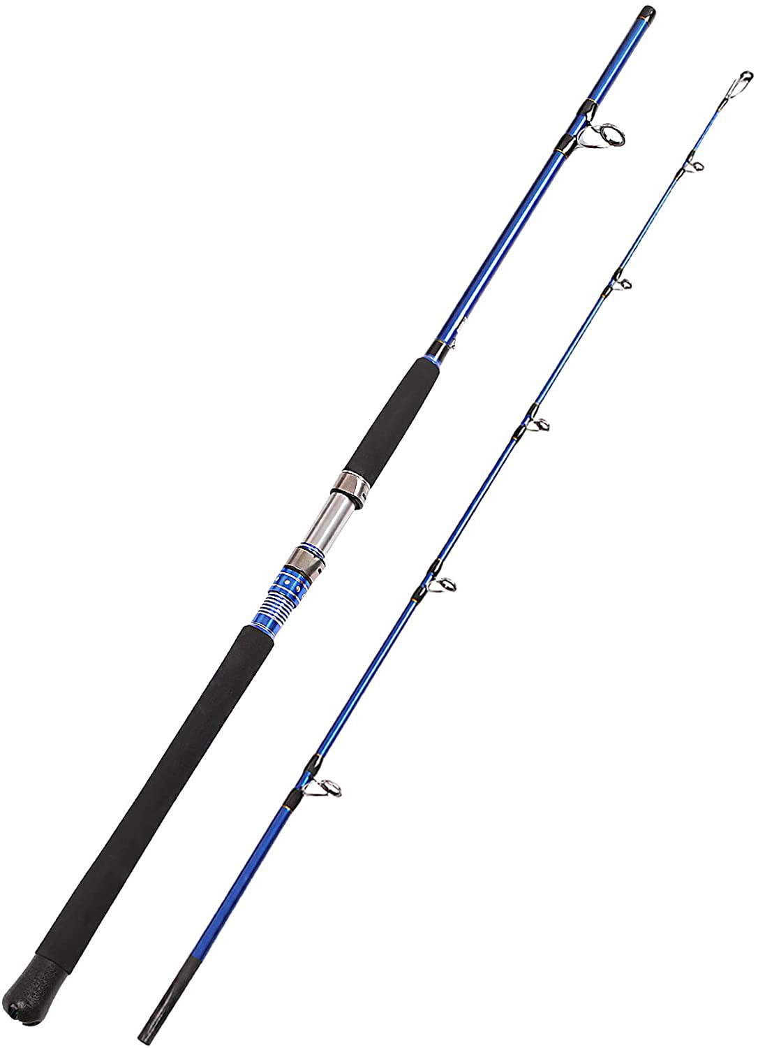 2-Piece Saltwater Spinning Fishing Rod Offshore Heavy Graphite Portable Travel