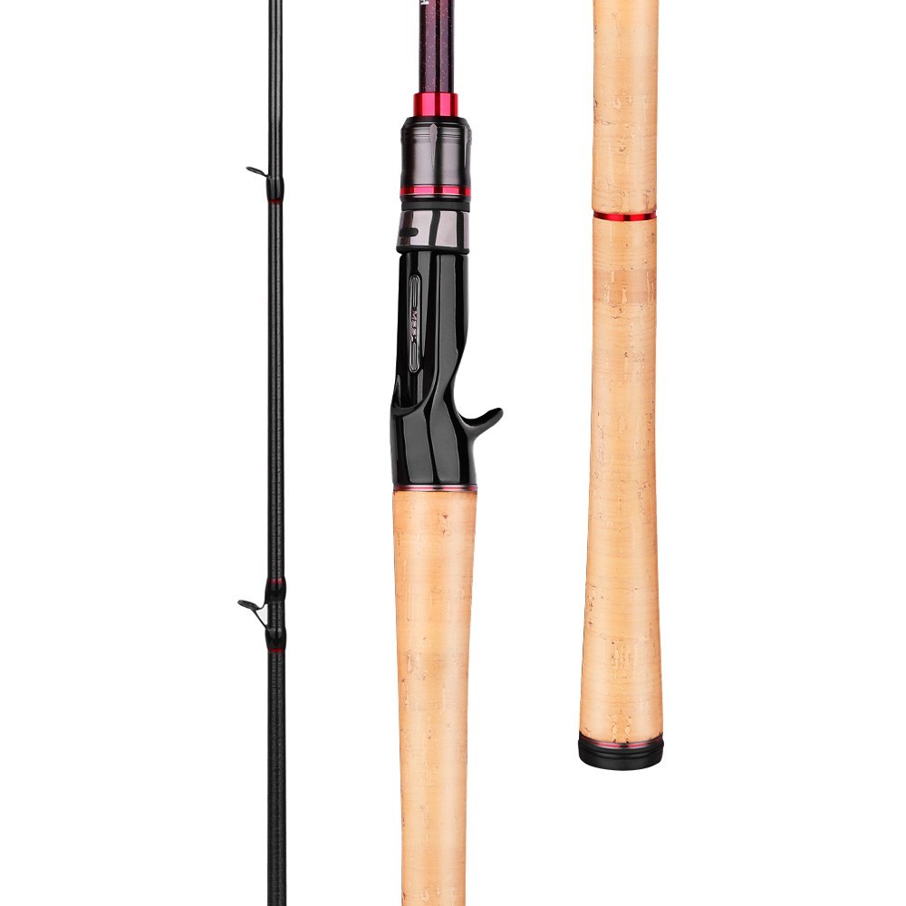 Musky Bass even Light Saltwater 7′ 3″ 2 pcs Handle + Tip connection Cork 3A Fuji