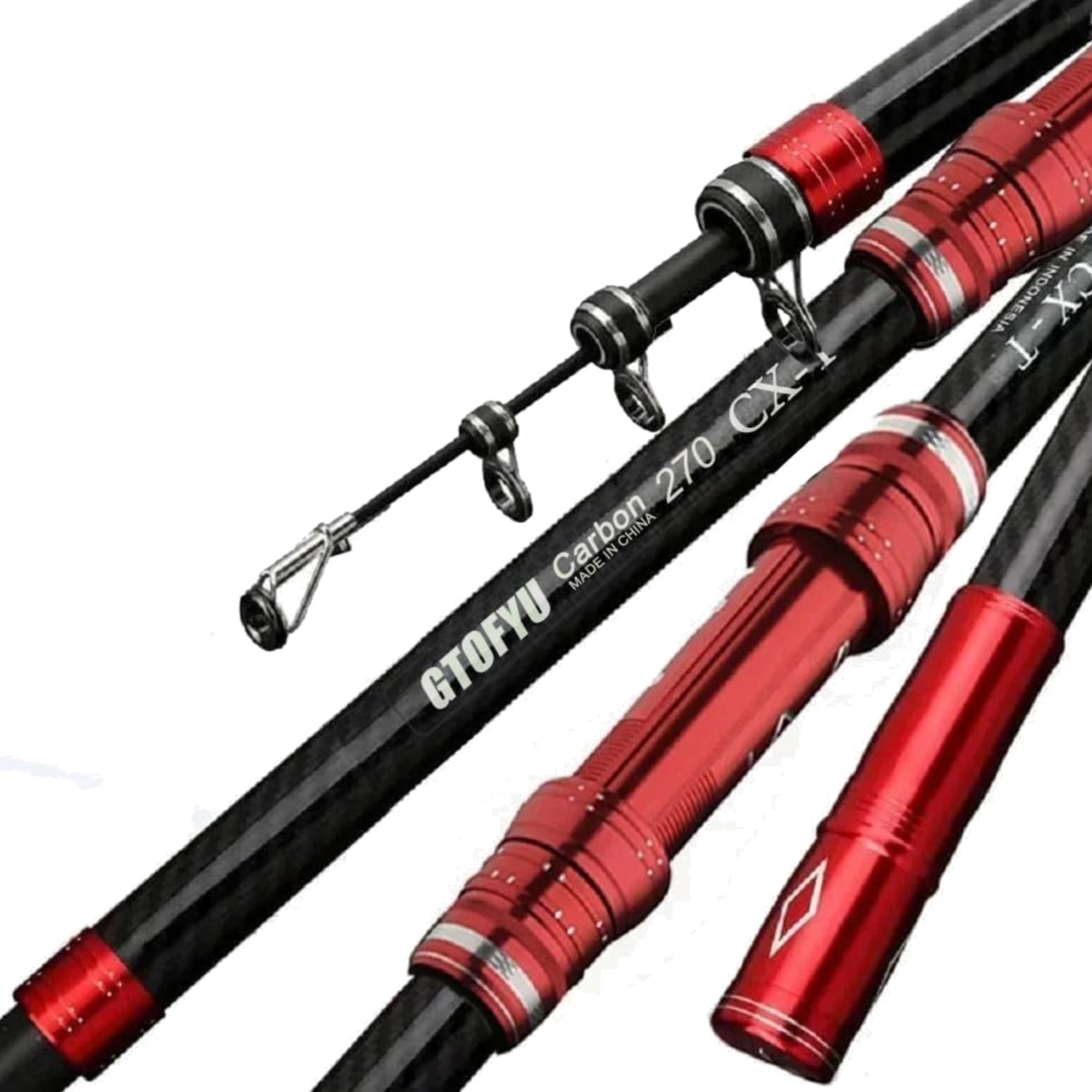 Telescopic Fishing Rod, Carbon Fiber Travel Surf Rod, Spinning Power Lure 2-9…