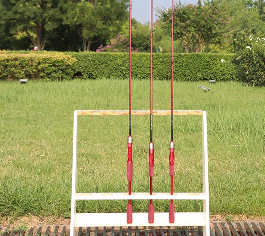 1.8M Fishing RodS 5.91FT Carbon Fiber Spinning/casting Pole Lure Rod Fast Action