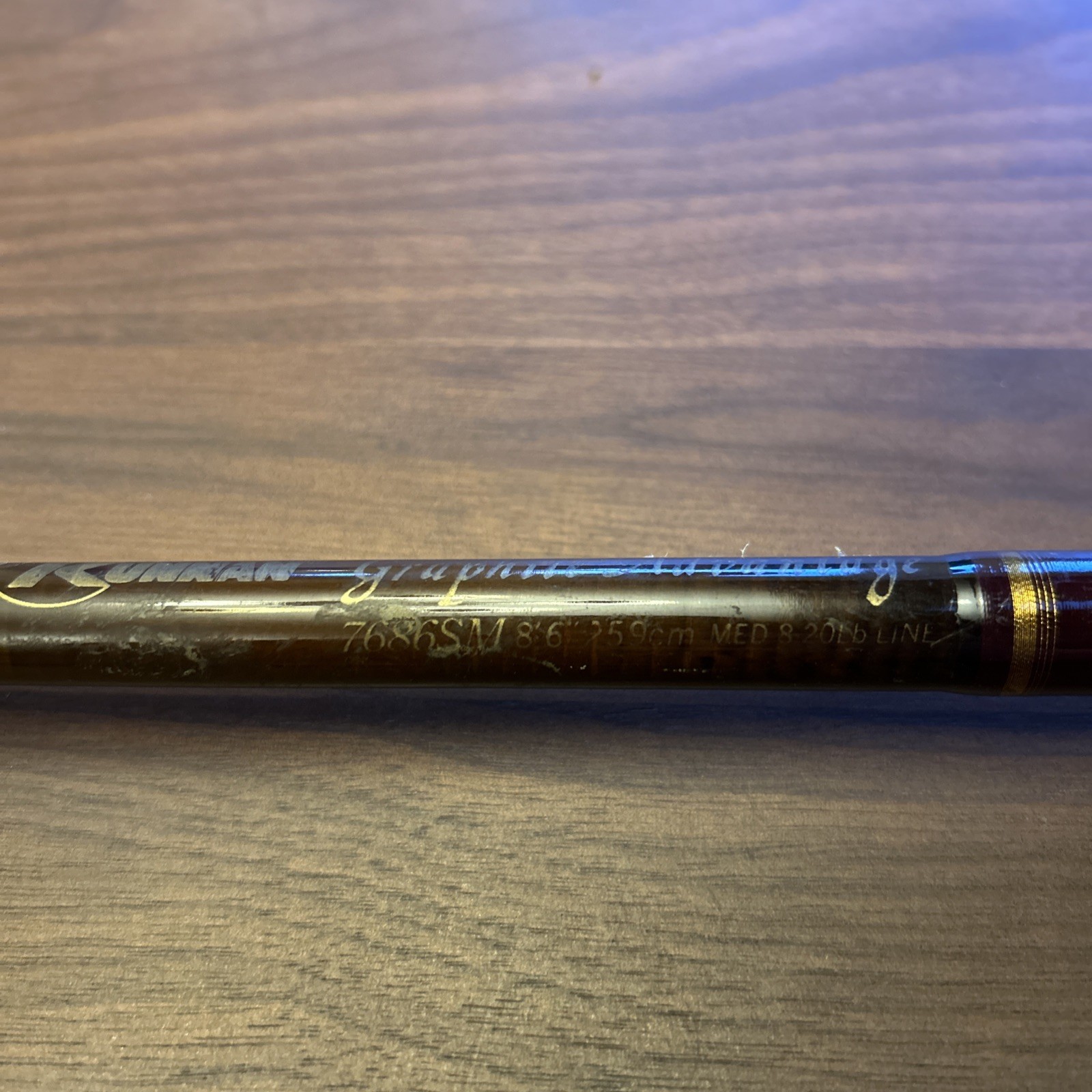 Kunnan Advantage Graphite Rod 7686SM 8′ 6″ Med-Action 8-20lb Fuji L9