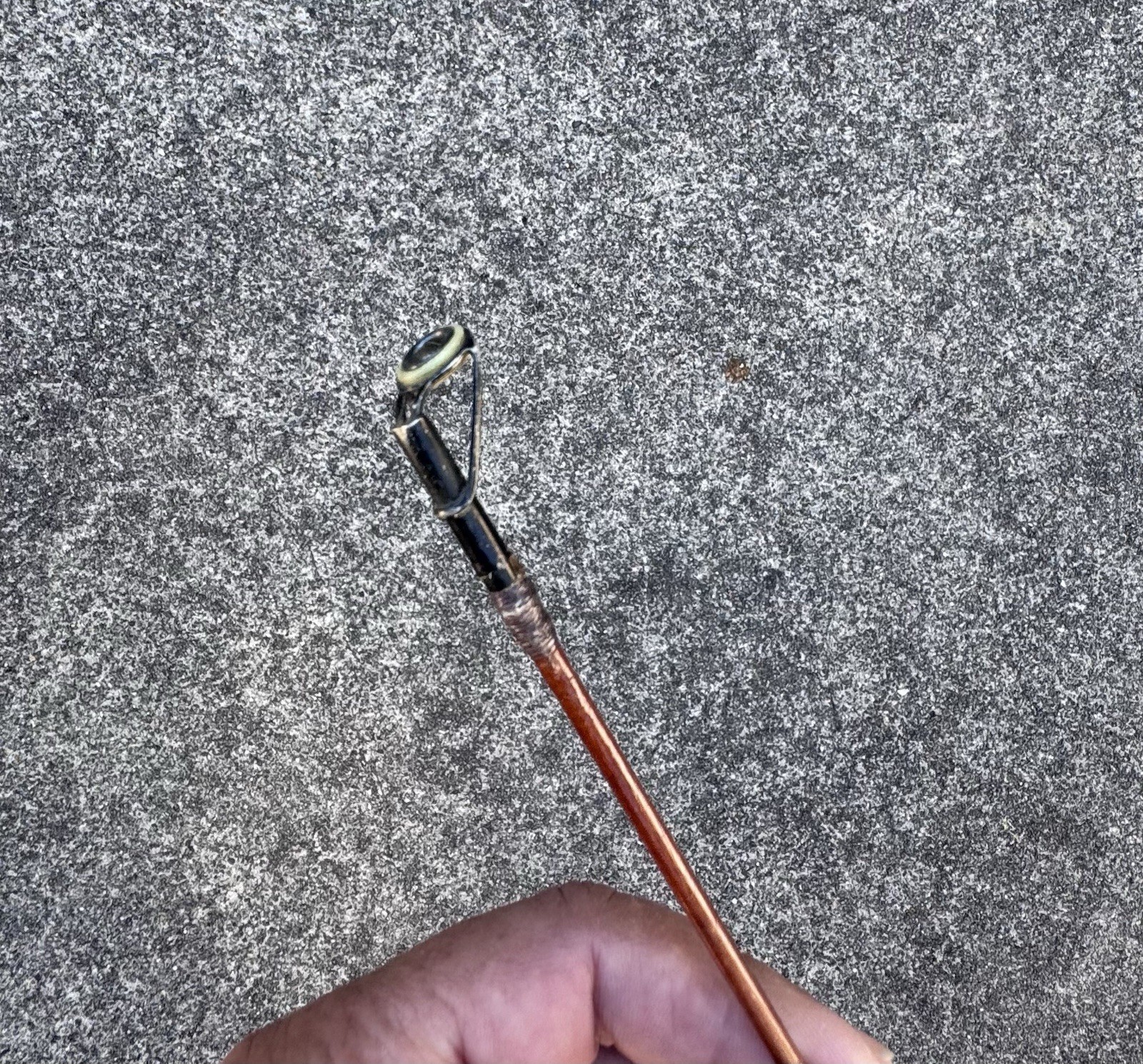 Vintage Wright & McGill Northwest Special “Tobacco fiberglass 8 1/2’ 2pc Rod