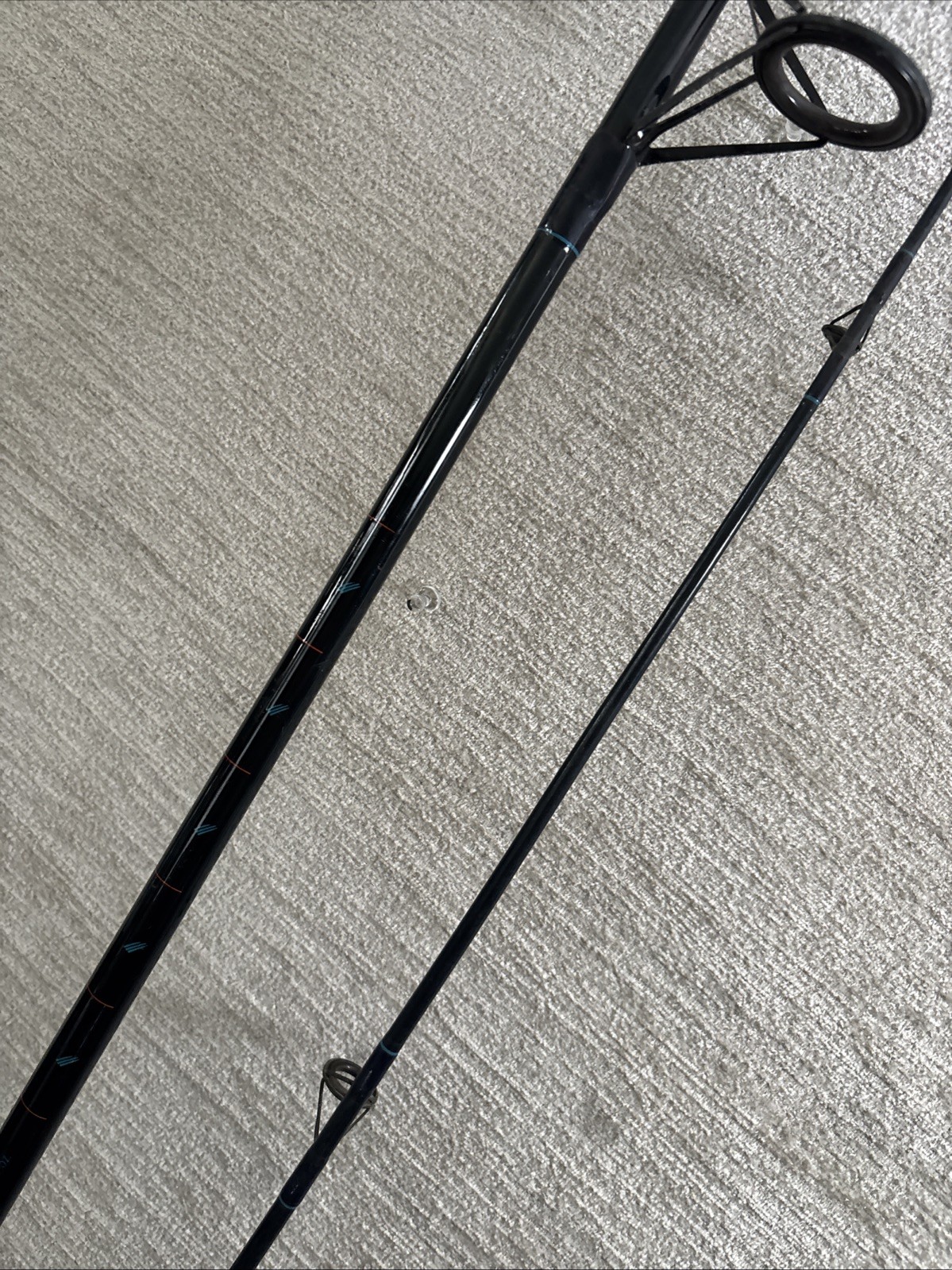 Ryobi Fintek Blue Hawk Graphite Fish Rod BH 780MH Line 12-25# Lure 3/8-3oz 7’11”