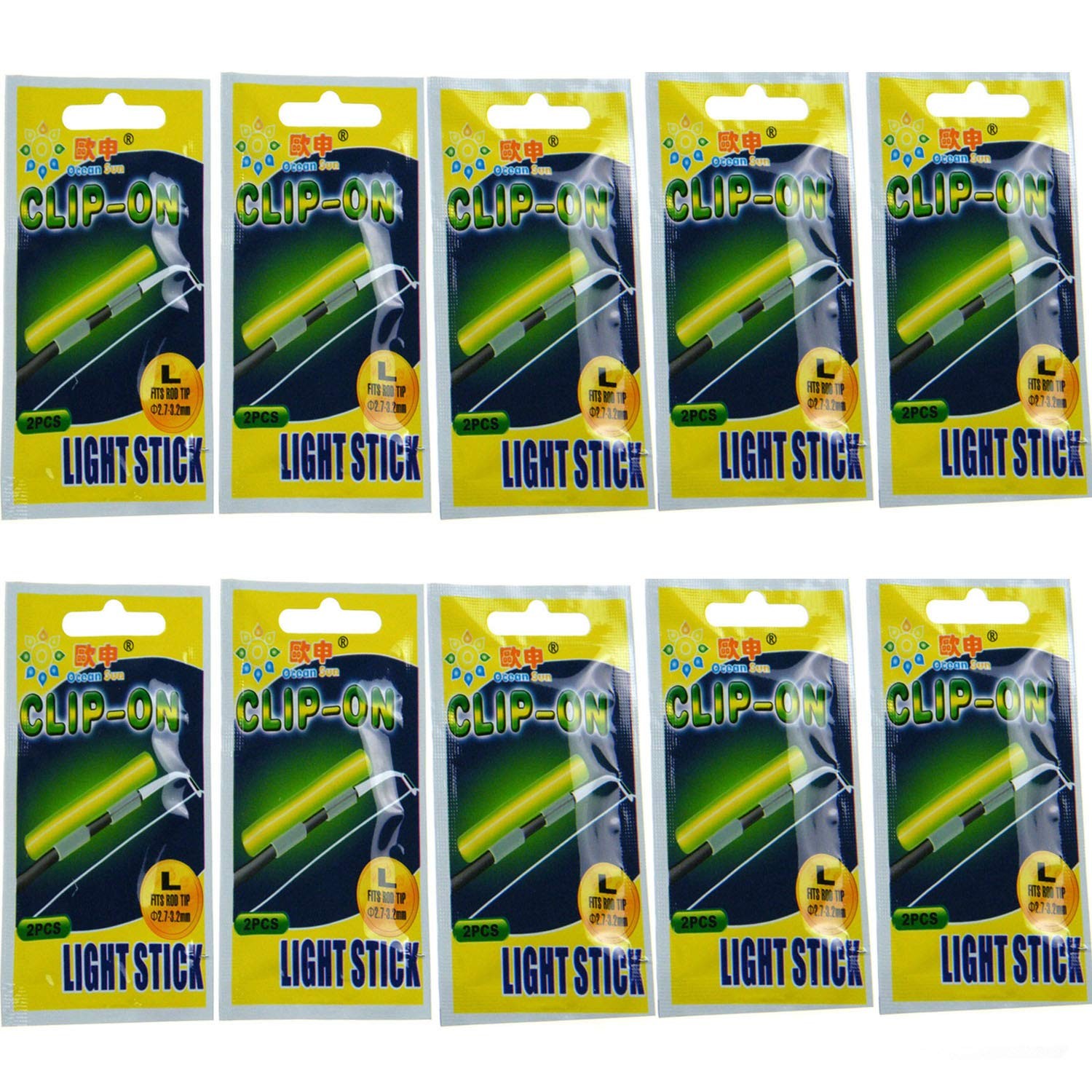 Clip-On Fishing Glow Sticks for Pole, Fishing Rod Tip Light Fishing Pole Ligh…