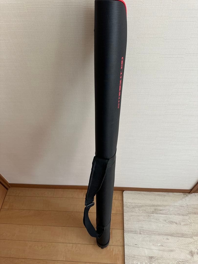 STRAIGHT 130 Rod Case Black/Red Fishing Gear Storage Used