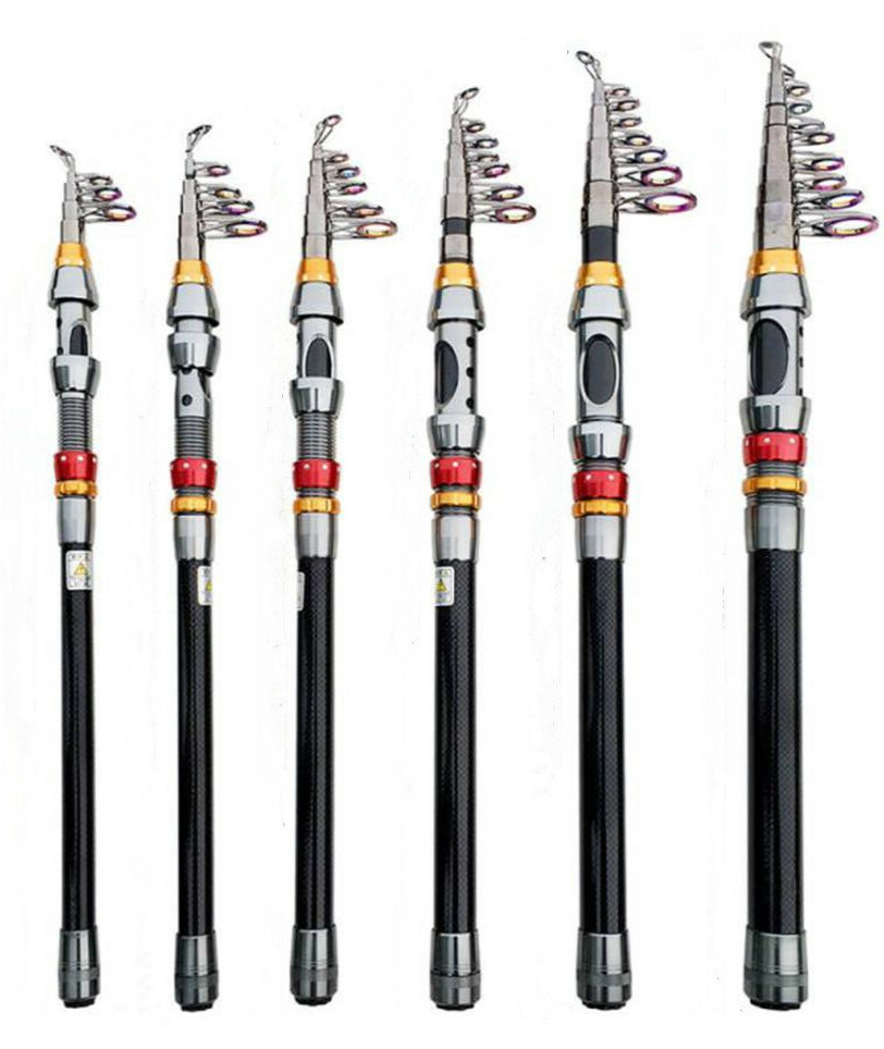 1.8M-3.6M Fishing Rods Telescopic Pole Saltwater Carp Carbon Fiber Spinning Rods