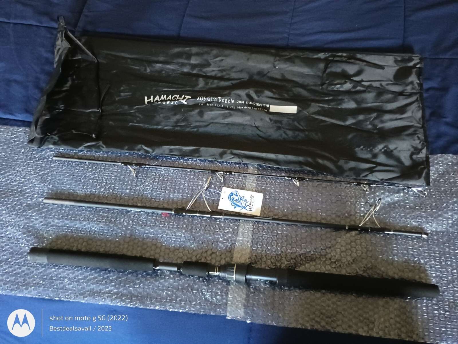 HAMACHI 7’6 XOS GT’n’Doggie Ultra Cast 20 – 40lb Japan spinning fishing rod