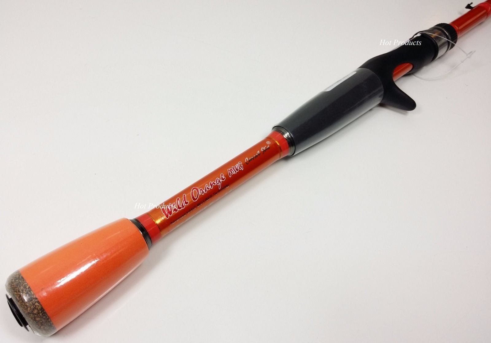 Carrot Stix CASTING 7′ MEDIUM Wild Orange PLUS w/ MicroWave Guides Fishing Rod