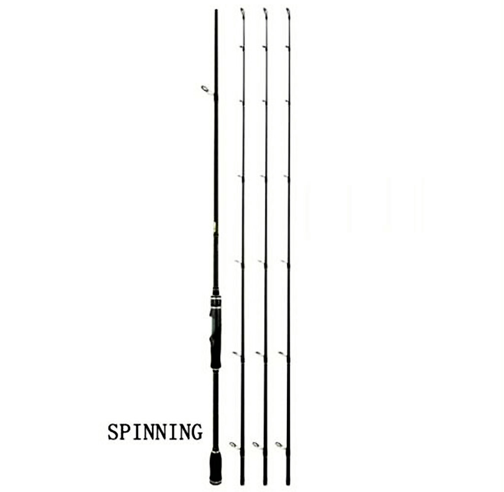 6 ft Fishing Rod Spinning Casting Rods 3 Tips 30T Carbon Rod Lure Weight 4-28g