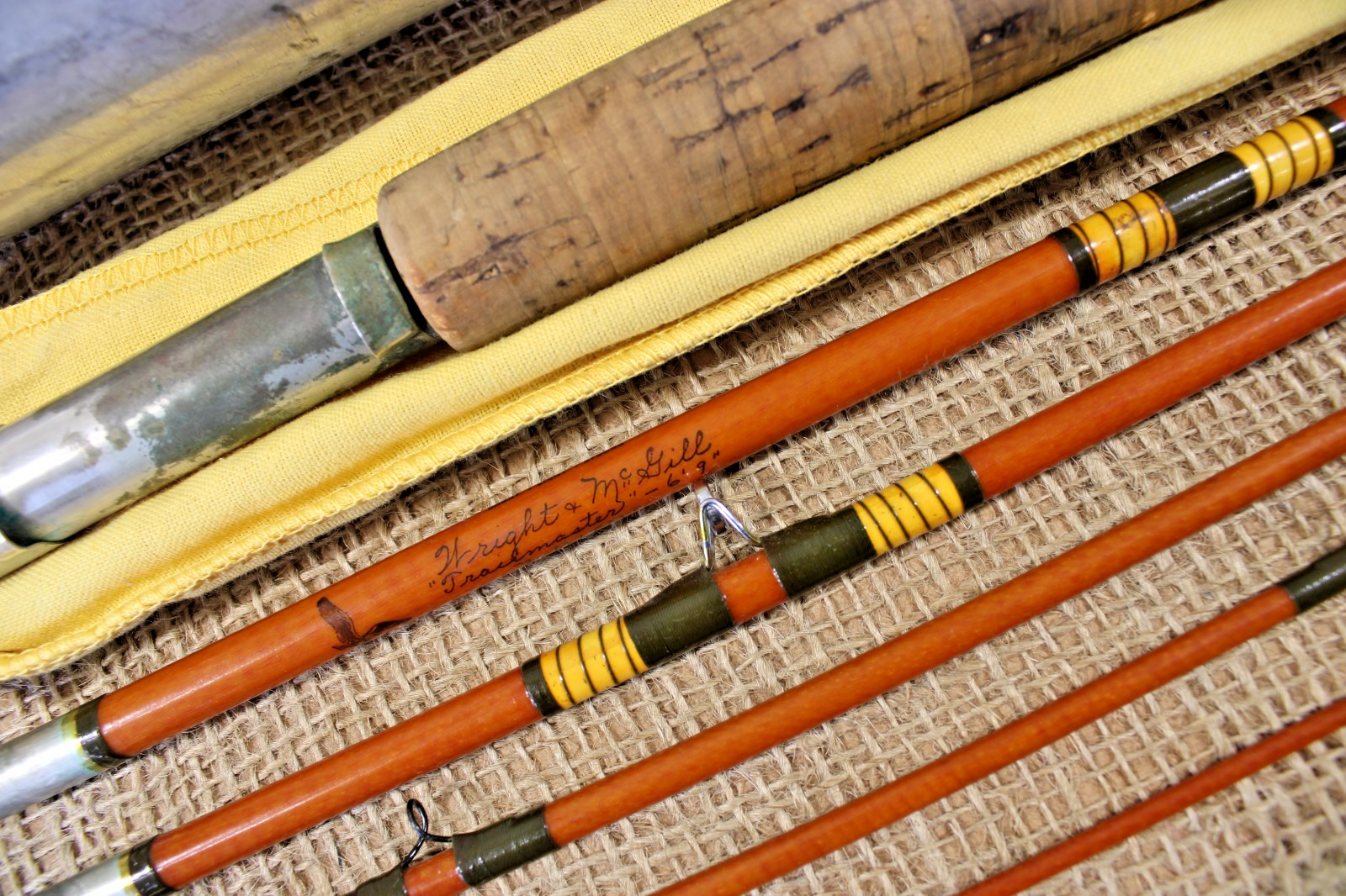 Eagle Claw Trailmaster Fly Fishing Pack Rod 6′ 9″ Line Size 7 M6TMF USA Vintage