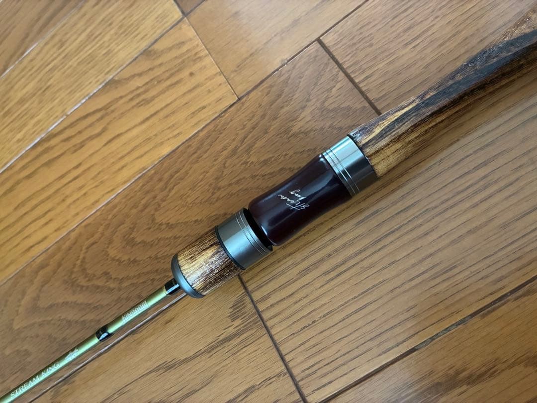 Kingdom Stream KING SK-516UL Spinning Rod Olive Green Wood Grip Used