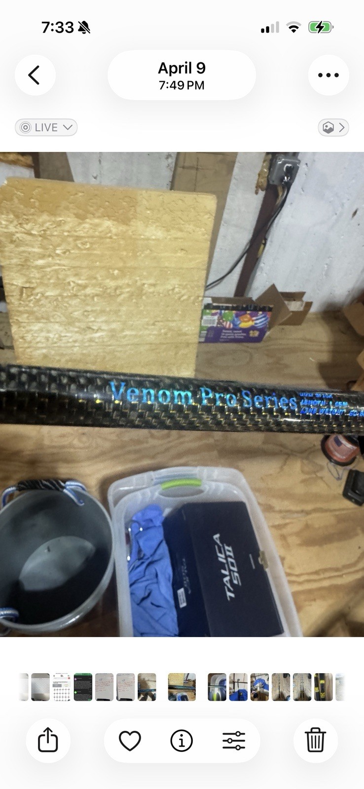 A pair, Okiaya Venom Pro Series 50-80 lb. Identical except, tip replaced on one.