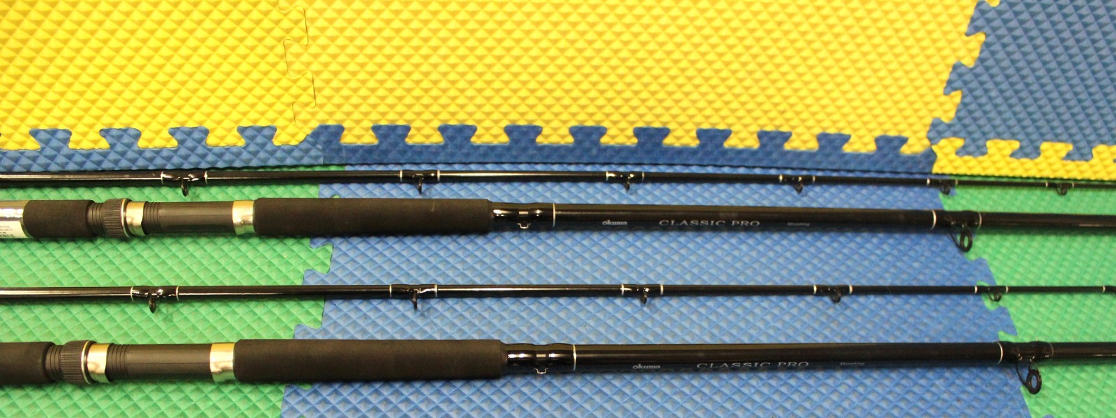 Okuma Black Classic Pro 10′ 0″ Trolling Rod Mooching 2-Piece CPM-10M 2-Pack!