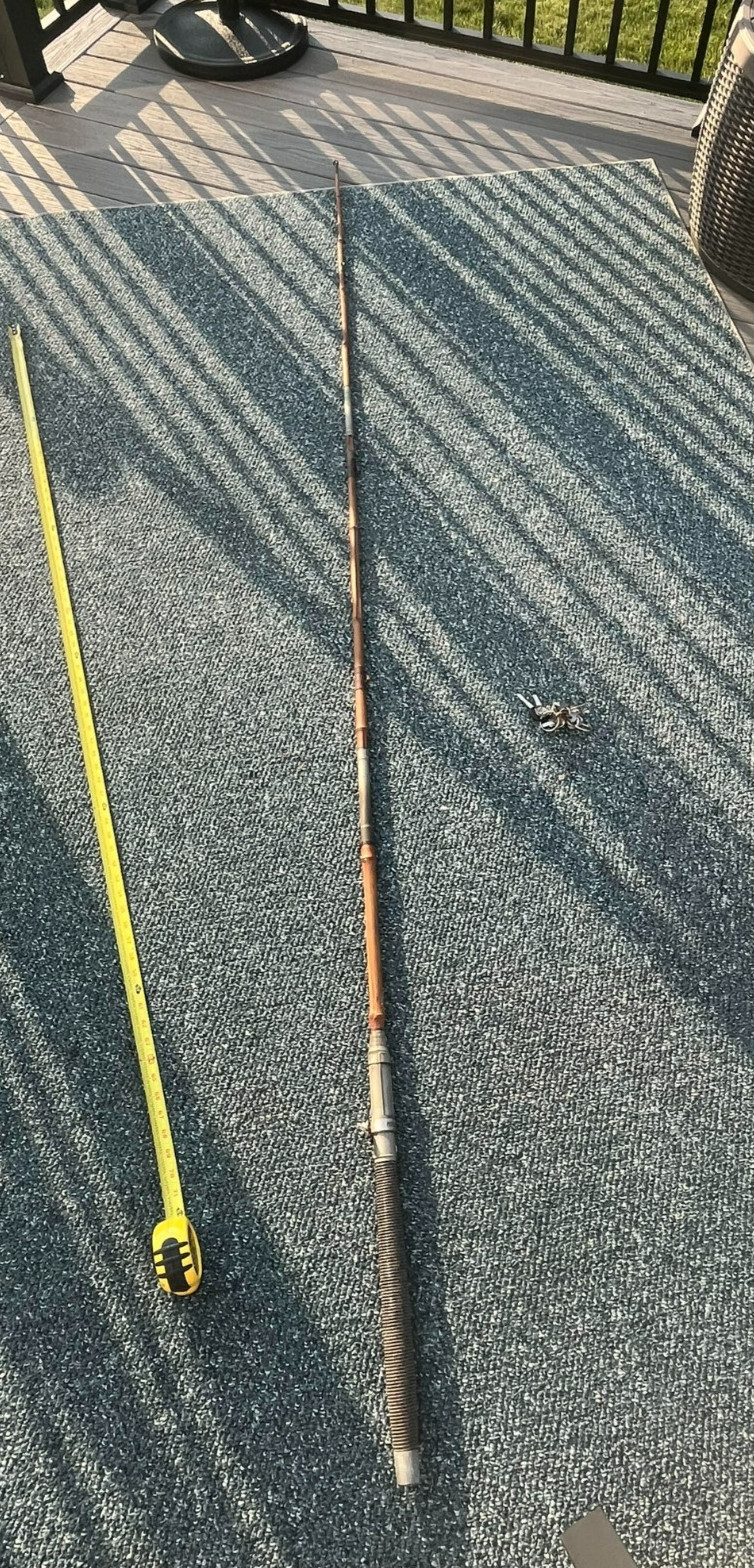 Vintage Bamboo Kingfisher Fly Fishing Rod 3 pcs 104″ King Fisher