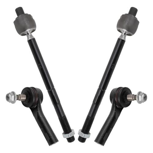 Front Inner and Outer Tie Rod Set 4 Piece Compatible with 2015-2022 PSA39332
