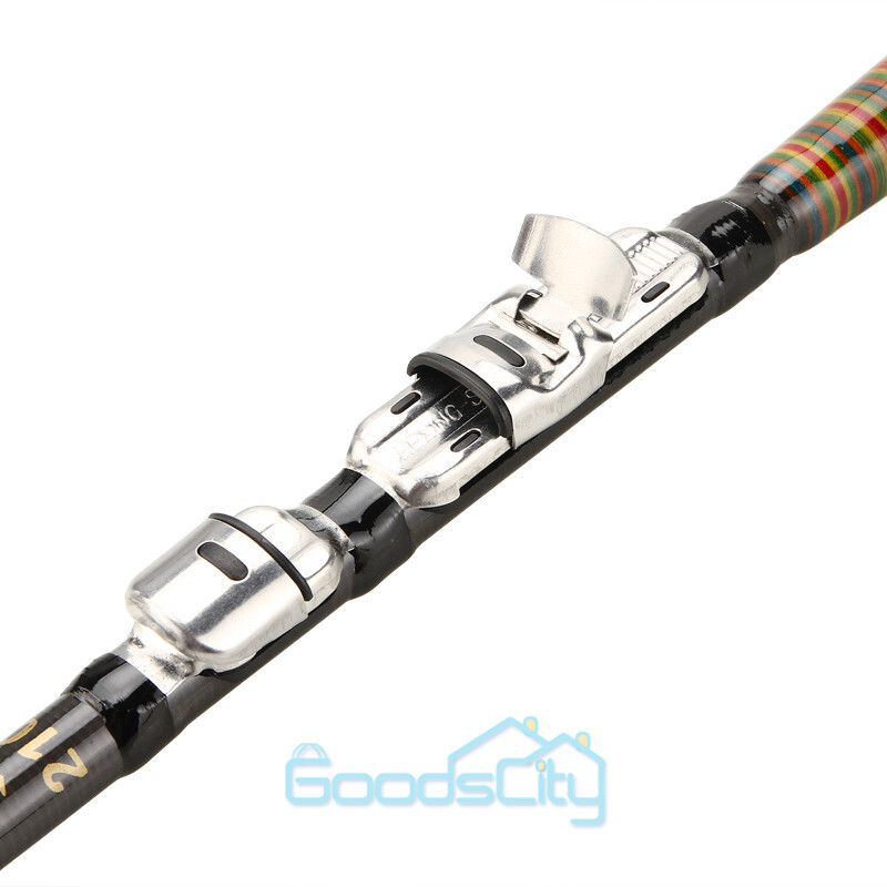 Carbon Fiber Telescopic Fishing Rod Sea 20-70LB Saltwater Portable Spinning Pole