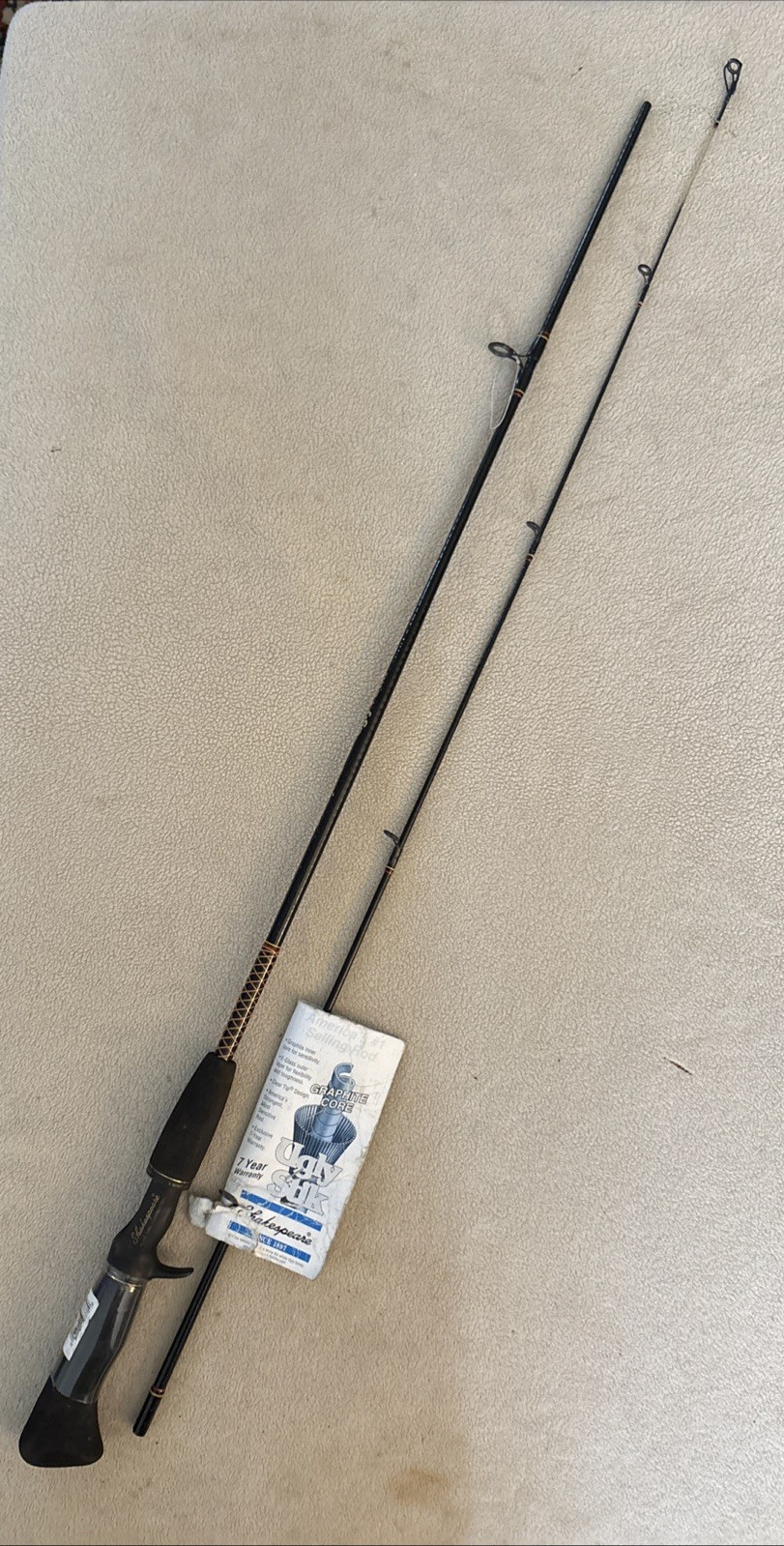 Shakespeare Ugly Stik Med SCL 1100 6’0” Two Piece Fishing Rod ~ Never Used