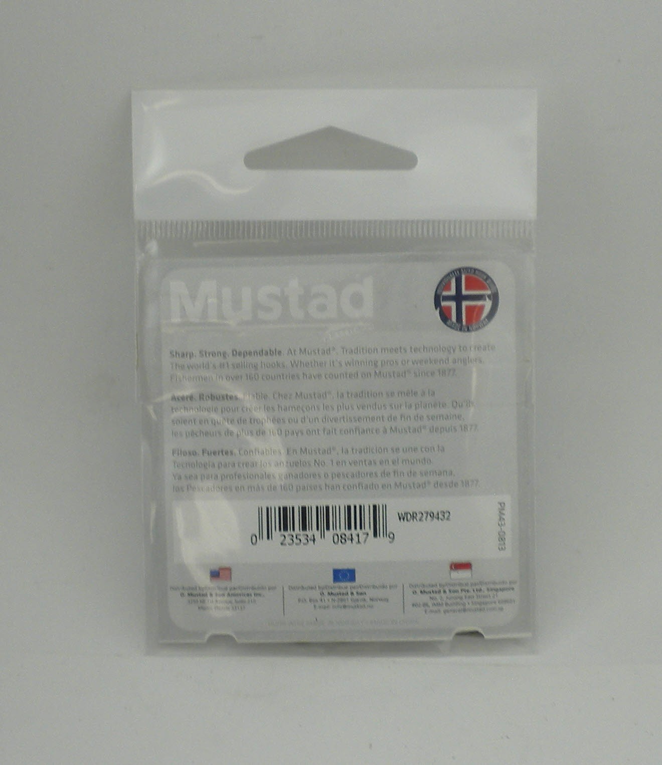 Mustad 37140-2-10 Wide Gap Hook Ringed Bronze Slightly Reversed Size 2 10CT