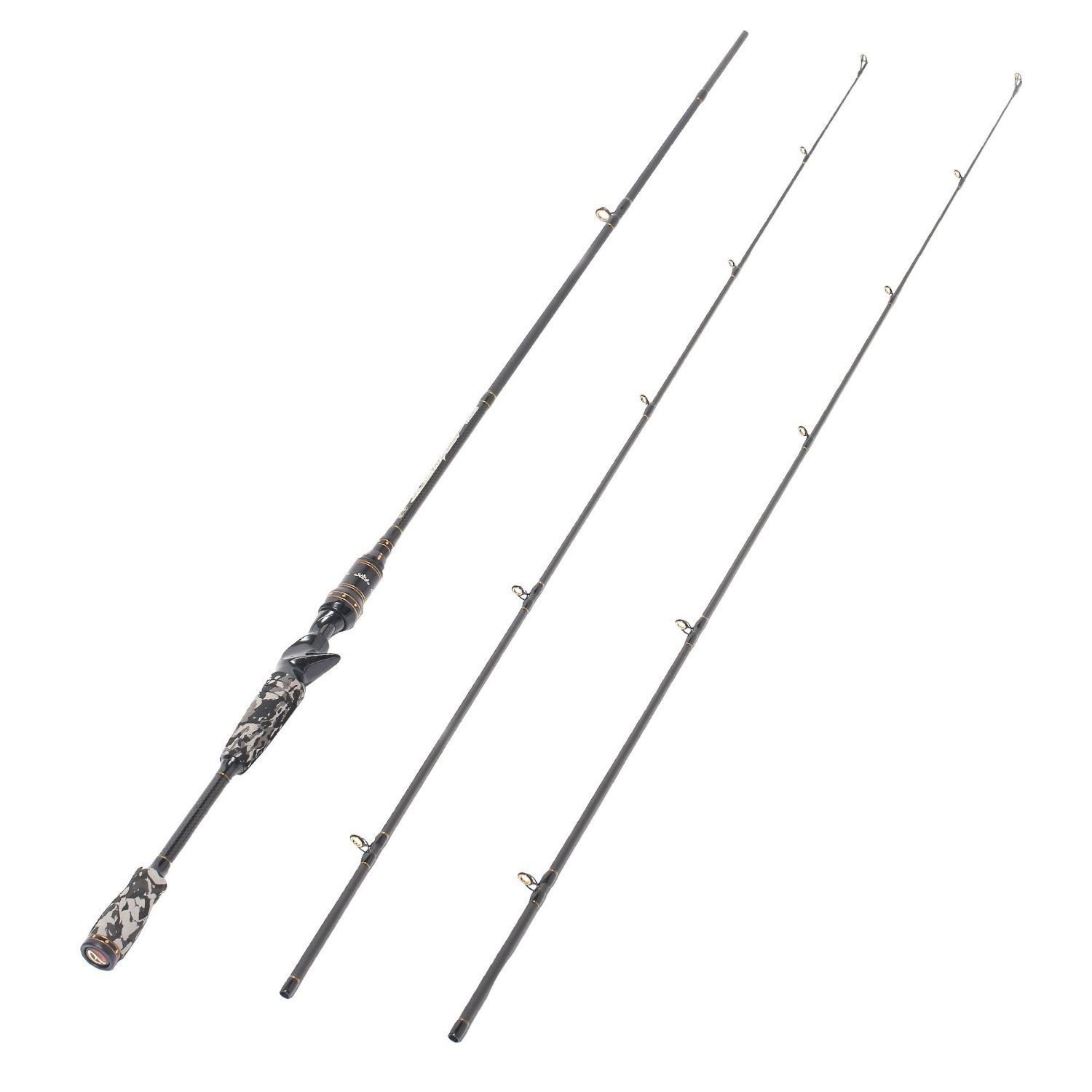 E Series – Camo Legend 2-Piece 7-Feet Casting Rod 24 Ton Carbon Fiber Baitcas…