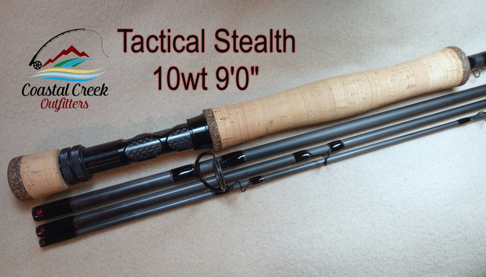 Coastal Creek Outfitters Tactical Stealth Fly Rod 10wt, 9’0″, Ready to Ship