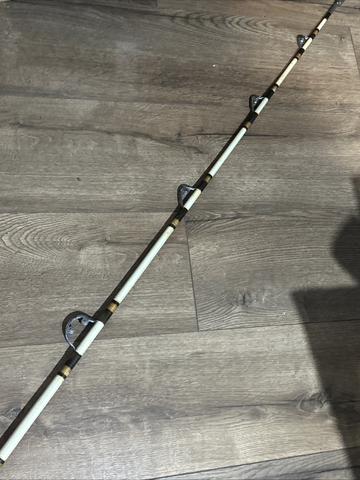 Vintage 6’6” Shakespeare Wondered Trolling Rod, Boat Fishing 30LB Class, One Pc